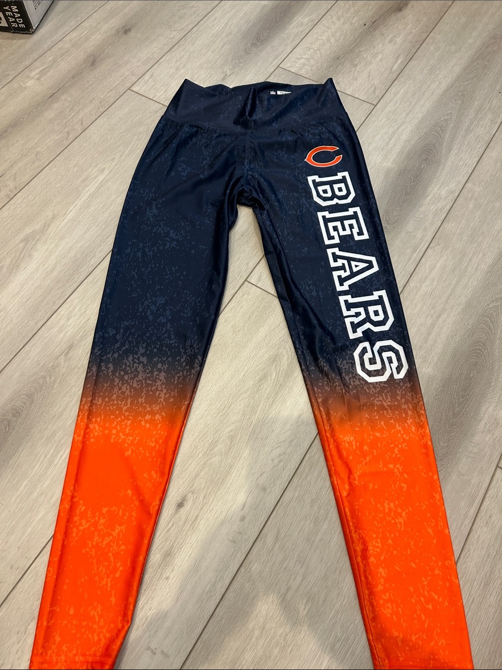 NFL Navy and Orange Ombre BEARS WOMENS BRAND NEW WITHOUT TAGS Leggings